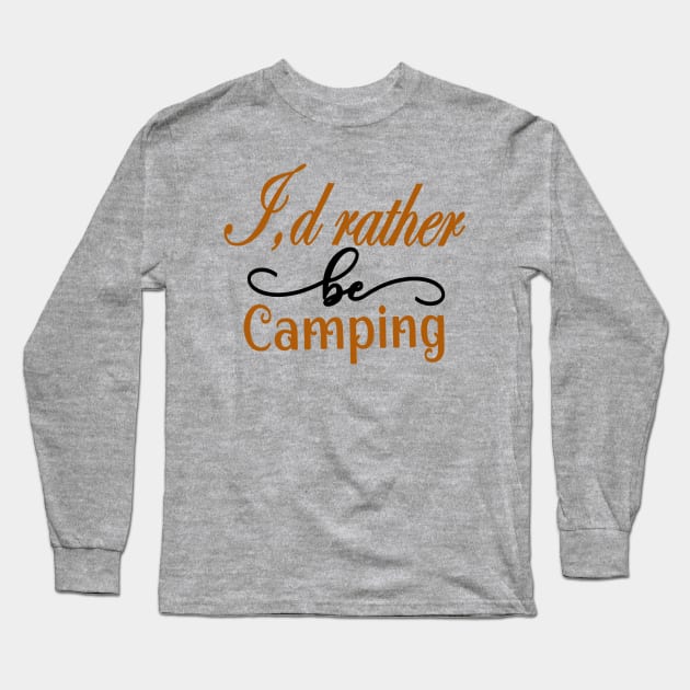 Camping Long Sleeve T-Shirt by Shop Ovov